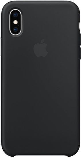 Apple szilikontok iPhone XS, fekete MRW72ZM/A