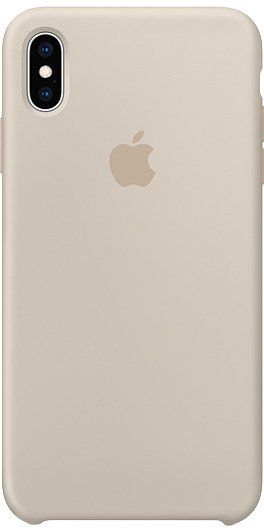 Apple szilikon tok az iPhone XS Max-ra, kő szürke színű MRWJ2ZM/A