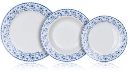 Banquet BLUEBELL tányérkészlet, 18 db