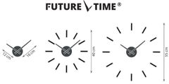 Future Time Falra ragasztható design óra FT9400BK Modular black 40 cm