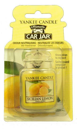 Yankee Candle Sicilian Lemon luxus autóillatosító pálca