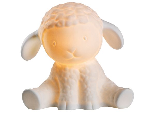 Kaemingk "Bárány" porcelán asztali lámpa, 20x15x19 cm
