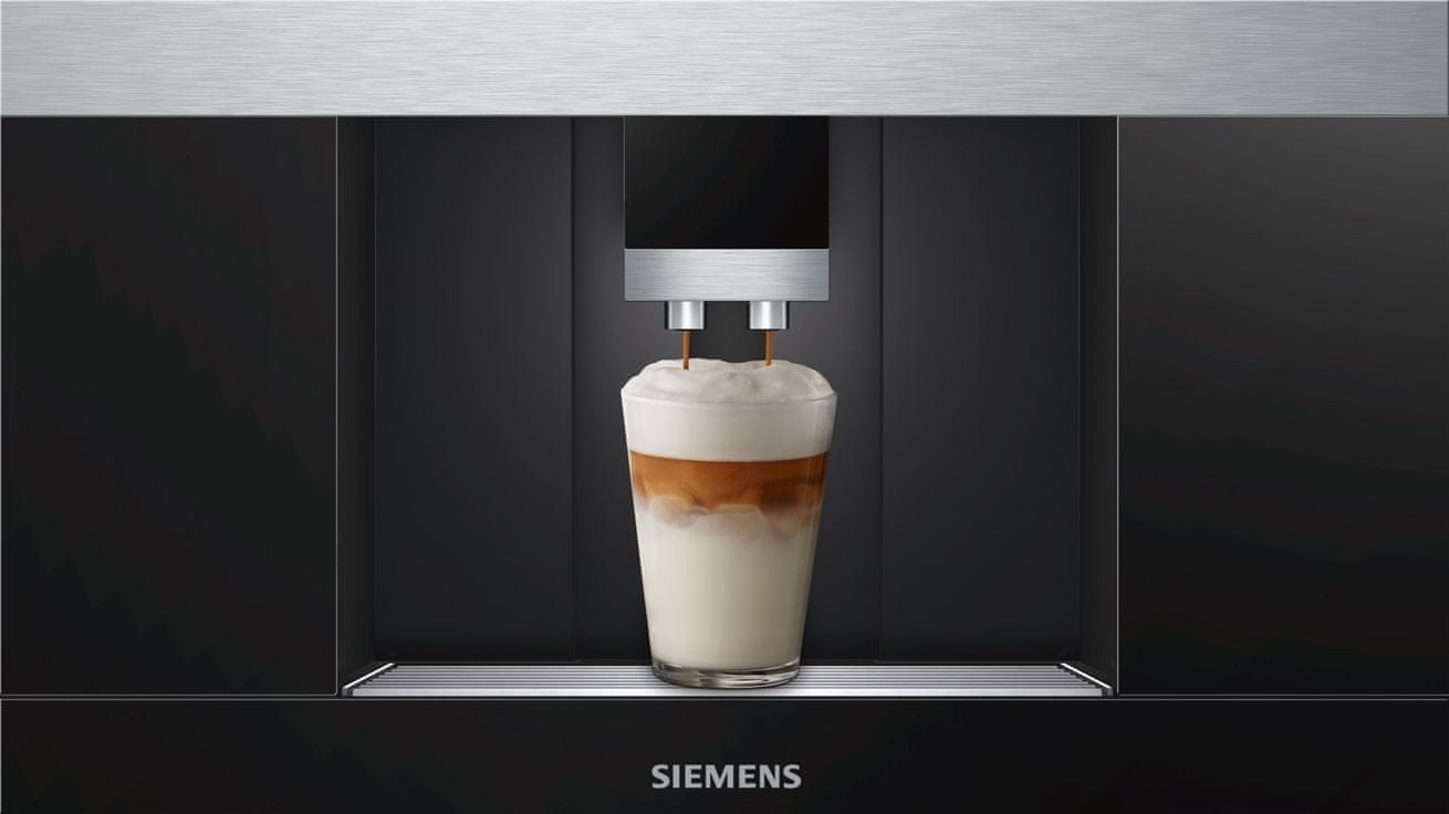 Siemens CT636LES6 beépíthető kávéfőző Aroma Double Shot funkcióval