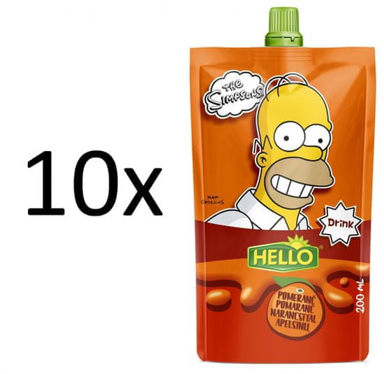 Hello 10x SIMPSONS narancs - 200 ml