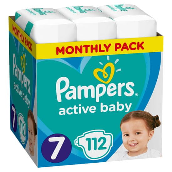 Pampers Pampers Active Baby 7 (15+ kg) 112 db - Havi Csomagolás