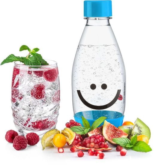 SodaStream Gyerek palack 0.5l Smiley, kék