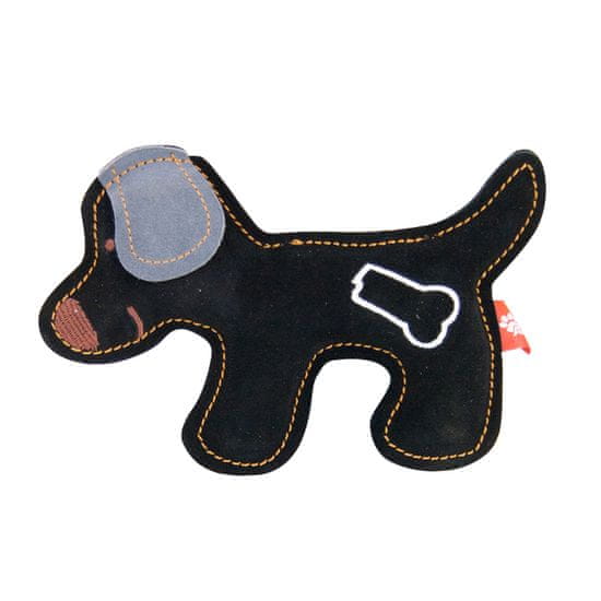 Akinu PREMIUM kutya alakú kutyajáték fekete bőrből