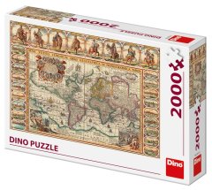 DINO A világ történelmi térképe 2000 darab