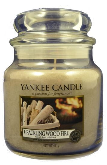 Yankee Candle Classic közepes 411 g Crackling Wood Fire