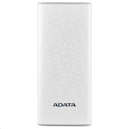 A-Data ADATA PowerBank P10000 - powerbank mobilokhoz /táblagépekhez 10000mAh, fehér AP10000-DUSB-CWH