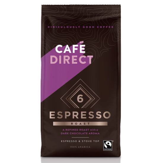 Cafédirect Espresso 100% Arabica pörkölt őrölt kávé 227 g