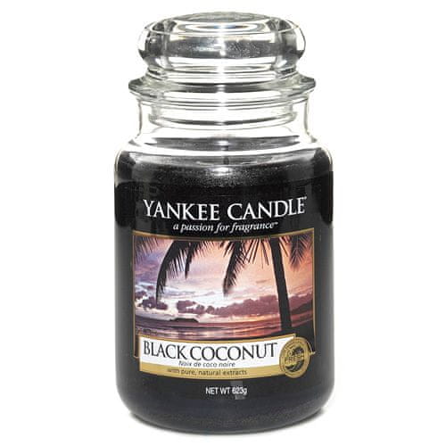 Yankee Candle Classic nagy - Fekete kókusz, 623 g