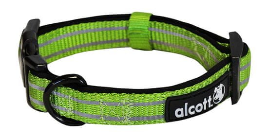 Alcott Nylon fényvisszaverő nyakörv, Zöld