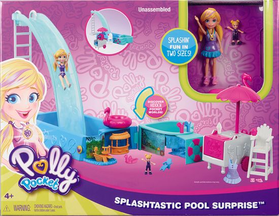 Mattel Polly Pocket - csúszdás medence