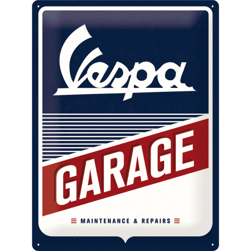 Postershop Fém tábla: Vespa Garage