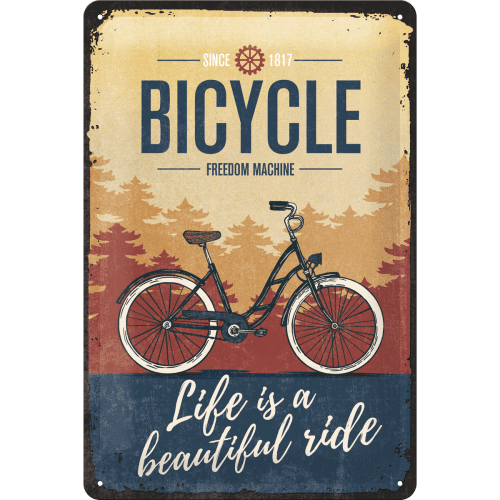 Postershop Fém tábla: Bicycle (Freedom Machine)