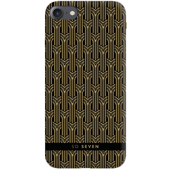 SO SEVEN Paris Case Arches Black/Gold Tok iPhone 6/6S/7/8/SE 2020 SSBKC0044