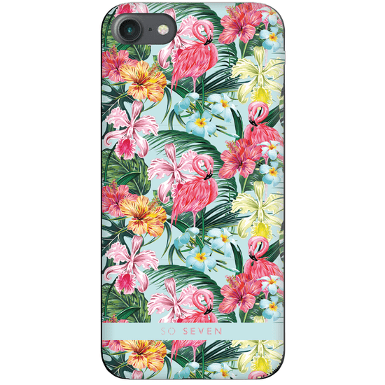 SO SEVEN Hawai Case Flamingo Tok az iPhone 6/6S/7/8 mobiltelefonra SSBKC0056