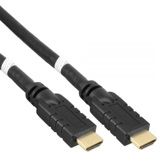 PremiumCord HDMI High Speed with Ether.4K@60Hz kábel erősítővel, 7m, 3x árnyalt, M/M, aranyozott konnektorral