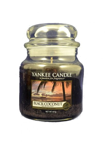 Yankee Candle Classic közepes 411 g, Fekete kókusz