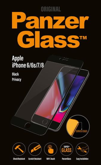 PanzerGlass Premium Privacy Apple iPhone 6/6s/7/8 fekete P2614
