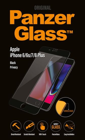 PanzerGlass Premium Privacy Apple iPhone 6/6s/7/8 Plus fekete P2615