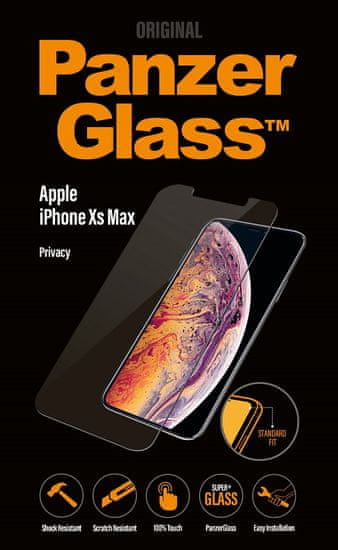 PanzerGlass Standard Privacy az Apple iPhone Xs Max átlátszó készülékhez (P2639)