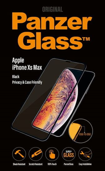 PanzerGlass Edge-to-Edge Privacy az Apple iPhone Xs Max fekete (P2643) készülékhez