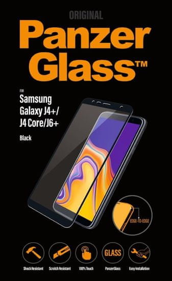 PanzerGlass Edge-to-Edge a Samsung Galaxy J4+/J6+ fekete 7171 készülékhez