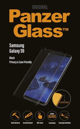 PanzerGlass Premium Privacy a Samsung Galaxy S9 fekete P7142 készülékhez