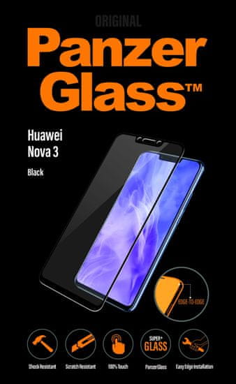 PanzerGlass Edge-to-Edge Huawei Nova 3 fekete 5318