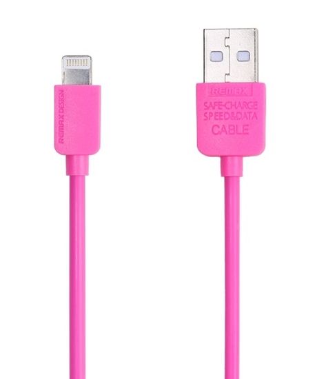 REMAX Adatkábel villámcsatlakozóval iPhone 5/6 AA-1103 számára, 1m - Pink