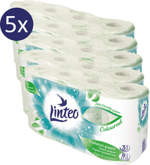 LINTEO WC-papír zöld 5 x 8 tekercs 3 rétegű