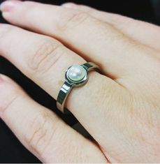 Boccia Titanium Titán gyöngy gyűrű 0137-01 (Kerület 52 mm)