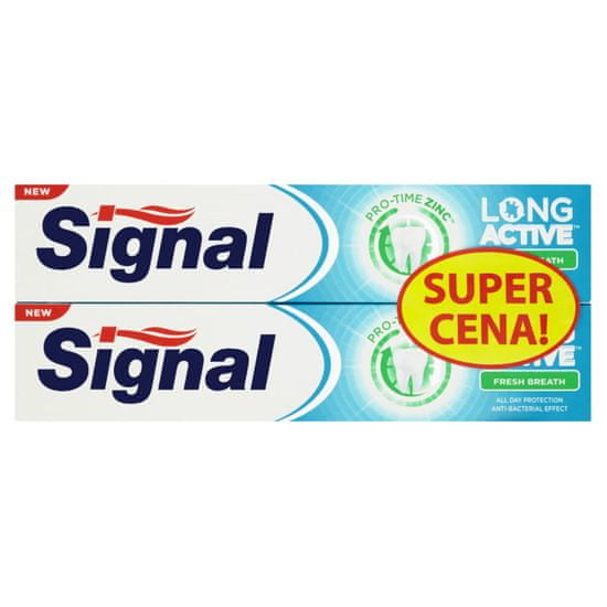 Signal Fogkrém Long Active Fresh Breath duopack 2 x 75 ml