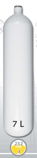 EUROCYLINDER Acél palack 7 L átmérő 140 mm 230 Bar