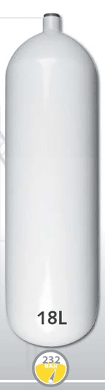 EUROCYLINDER Acél palack 18 L átmérő 204 mm 230 Bar