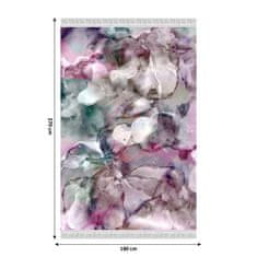 KONDELA Delilah szőnyeg 180x270 cm - rózsaszín / zöld / krém