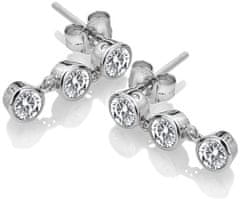 Hot Diamonds Ezüst fülbevaló topázzal és valódi gyémánttal Willow DE585