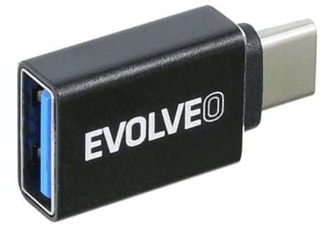 Evolveo C1, USB-A 3.1 / USB-C 3.1 Gen 2 redukció, 10 Gb/s ADAPTER-USB-C-USB-A