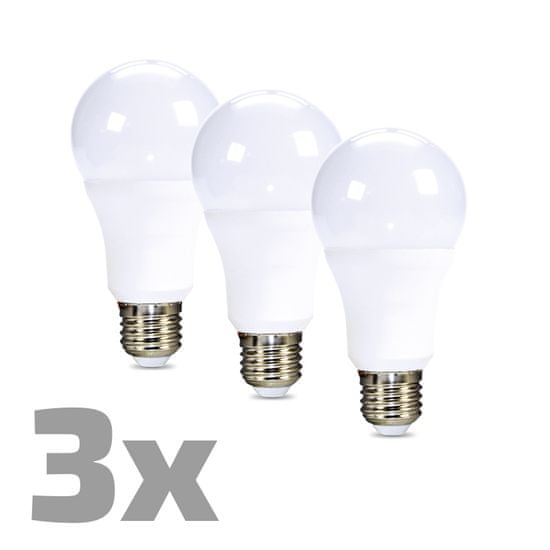 Solight LED izzó 3-pack, klasszikus forma, 15 W, E27, 3000K, 270°, 1220 lm