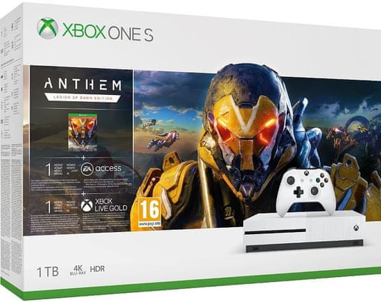 Microsoft Xbox One S 1TB + Anthem: Legion of Dawn Edition