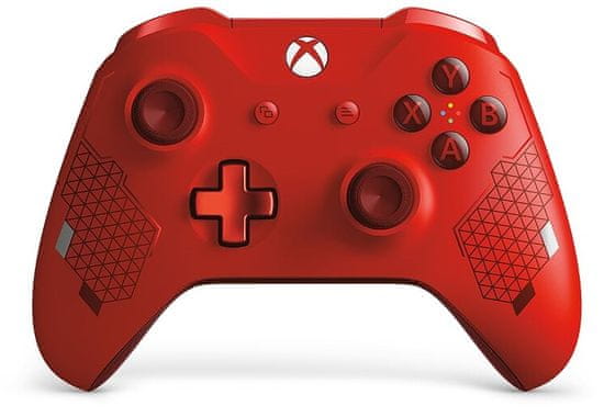 Microsoft Xbox One S Gamepad, Sports Red