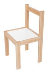 Wood Partner Baba szék ROBI lakk/fehér