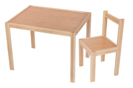 Wood Partner Gyermek asztal szett + szék ROBI lakk