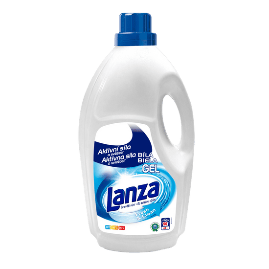 Lanza Fresh&amp;Clean Geal fehér ruhákra 4,5 l / 90 mosásra
