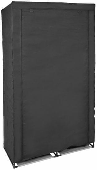 TimeLife Ruhásszekrény Timelife 169x87cm, fekete