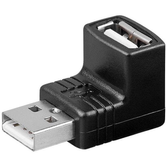 PremiumCord USB redukció A-A, Male/Female 90°