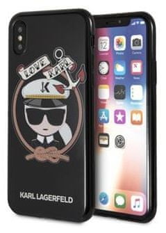 Karl Lagerfeld Karl Sailor TPU Case Black tok iPhone X telefonra KLHCPXKSB