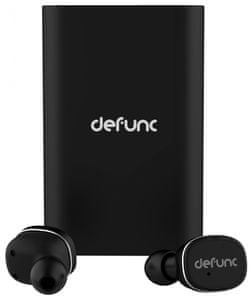 hordozható fülhallgató Defunc True Bluetooth 10 m jel hatótávolság beépített akkumulátor 3 órás üzemidő powerbank tok gyors töltés